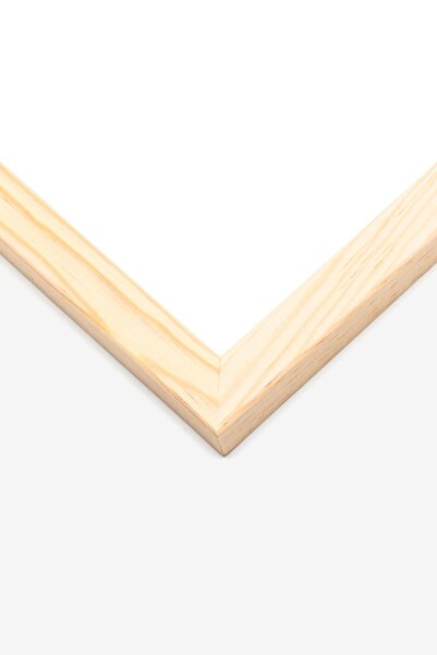 Postifull Croissant Line Art Framed Painting, Wooden Frame and Poster, Wall Painting Comfort Series No:108558