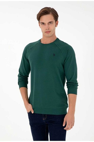 U.S. Polo Assn. Стандартен мъжки суичър с кръгло деколте