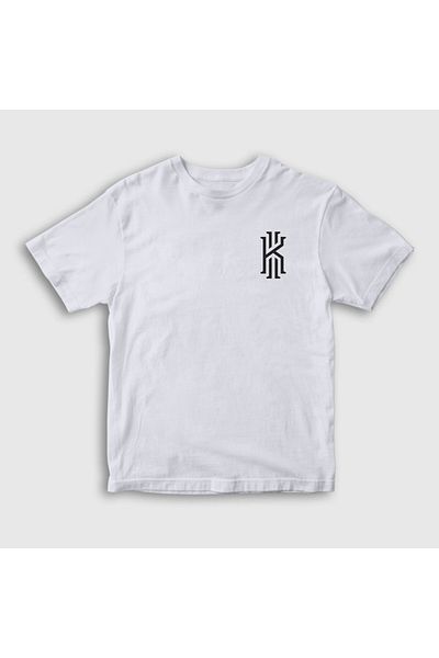 Presmono Tricou unisex pentru copii cu logo alb Kyrie Irving pentru baschet 296722 tt