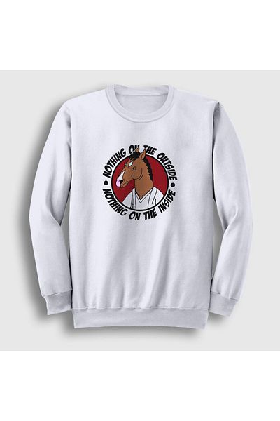 Presmono Φούτερ Unisex White Nothing Bojack Horseman 299917 ττ