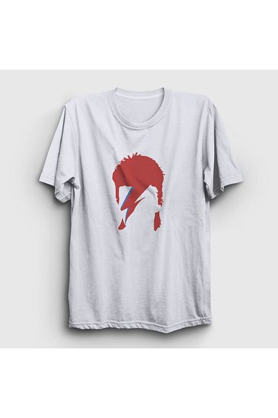 Presmono Μπλουζάκι Unisex White Lightning Lightning David Bowie 301980 ττ