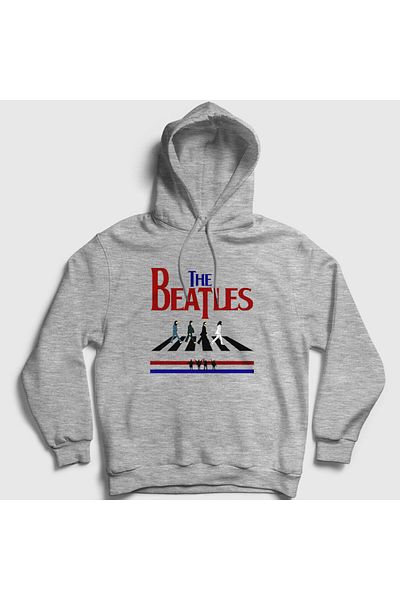 Presmono Φούτερ με κουκούλα Unisex Grey Walk V2 The Beatles 294390 ττ