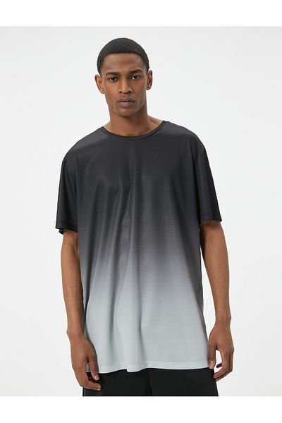 Koton Αθλητικό μπλουζάκι με κοντό μανίκι Crew Neck - Abstract Printed