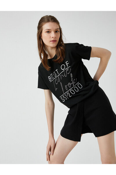 Koton Μπλουζάκι με εμπριμέ πούλιες