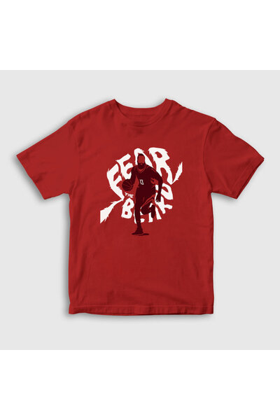 Presmono Unisex dečja crvena košarkaška lopta Fear James Harden T-shirt 295529tt