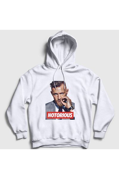 Presmono Φούτερ με κουκούλα Unisex White Notorious V3 Ufc Conor Mcgregor 312370 ττ