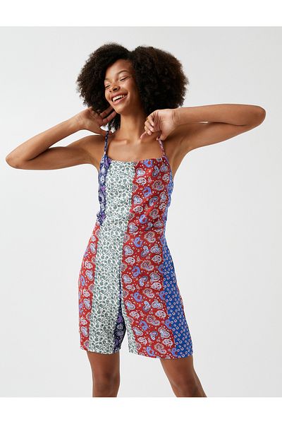 Koton Shorts, Overalls, Patchwork, dünner Träger