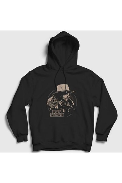 Presmono Φούτερ Unisex Black Desire Bob Dylan με κουκούλα 301440 ττ