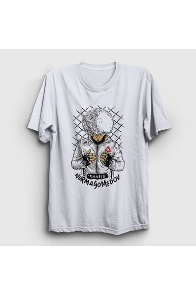 Presmono Λευκό μπλουζάκι UFC Khabib Nurmagomedov Unisex - 312581 ττ