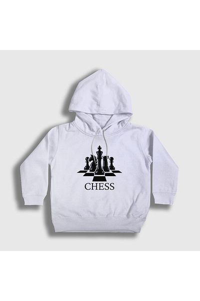 Presmono Hanorac cu glugă unisex cu tablă albă pentru șah șah331068tt