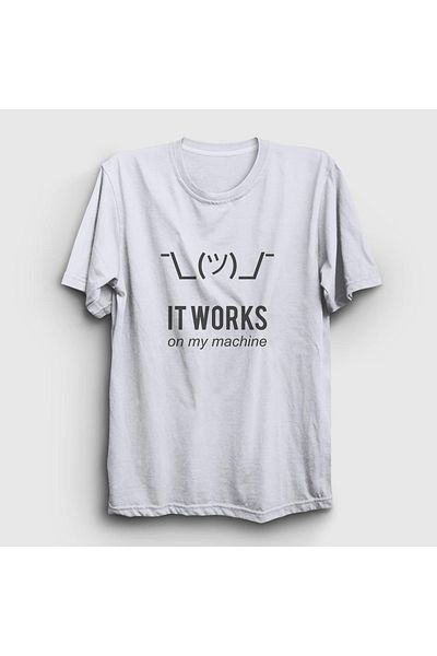 Presmono Μπλουζάκι Unisex White It Works Developer Software 335150 ττ
