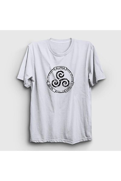 Presmono Μπλουζάκι Unisex White Alpha Beta Omega Array Teen Wolf 330020 ττ