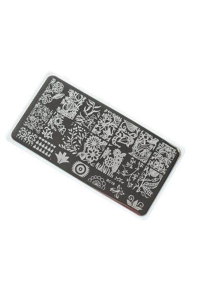 aba nails Nail Art Stamping Baskı Plakası