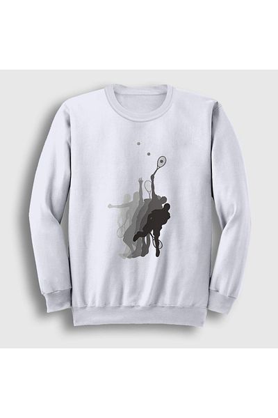 Presmono Φούτερ Unisex White Ace Service Sports Tennis Tennis 329651 ττ