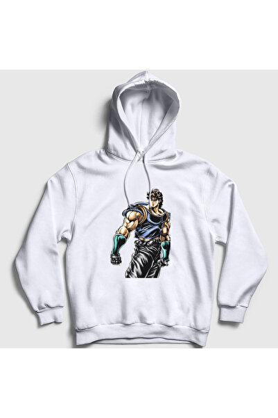 Presmono Unisex Λευκό Jonathan Joestar Anime Jojo φούτερ με κουκούλα 321687 ττ