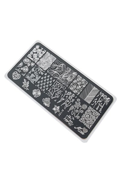 aba nails Nail Art Stamping Baskı Plakası