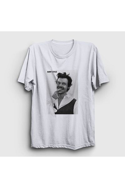 Presmono Μπλουζάκι Unisex Λευκή αφίσα Harry Styles 318651 ττ
