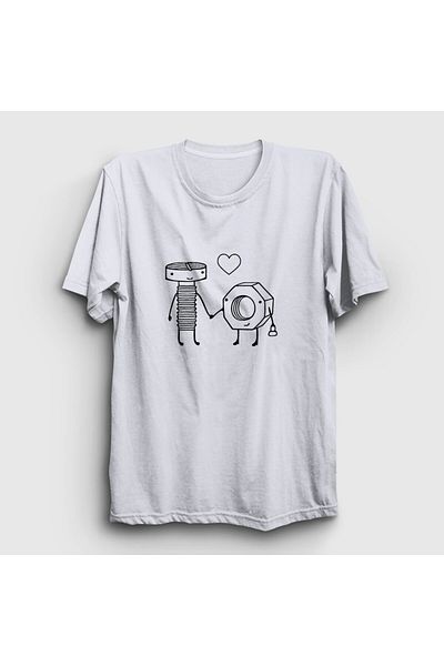 Presmono Μπλουζάκι Unisex White Lovers V3 για την Ημέρα του Αγίου Βαλεντίνου 284833 ττ