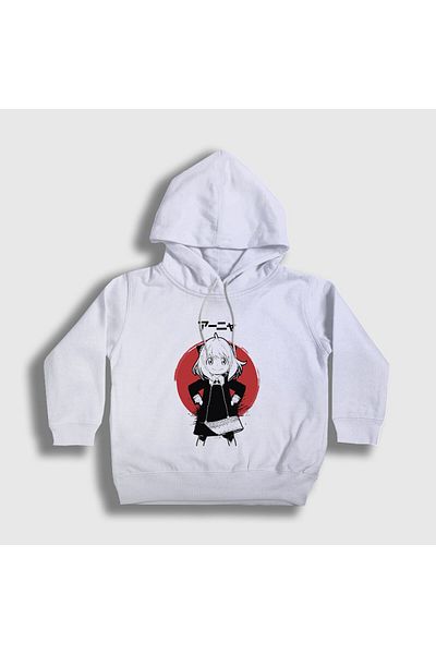 Presmono Hanorac cu glugă unisex alb Anya Forger Anime Spy X Family316950tt