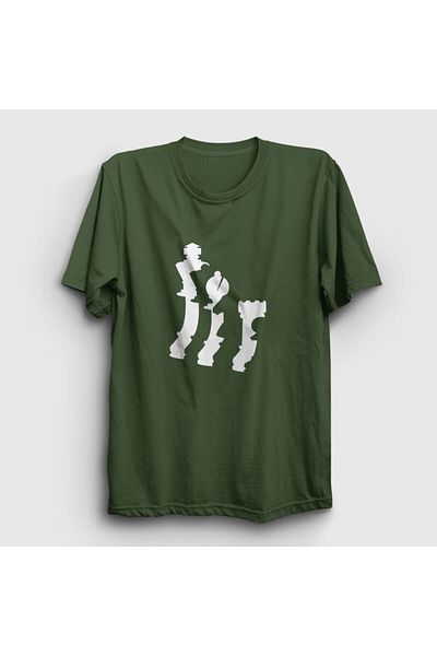Presmono Μπλουζάκι Unisex Khaki Pieces Chess Chess 337670 ττ