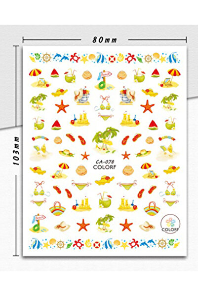 aba nails Tırnak Sticker