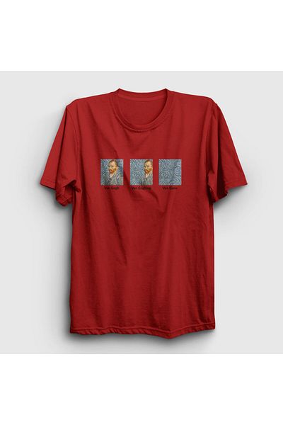Presmono Μπλουζάκι Unisex Red Van Gone Art Painter Vincent Van Gogh 303300 ττ