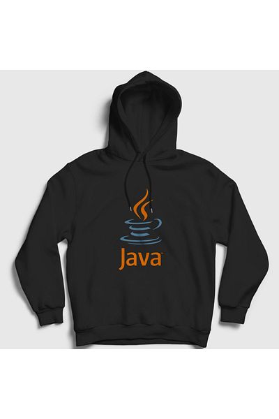 Presmono Унисекс черен суитшърт с качулка, подходящ за Java програмист, разработчик на софтуер, 335460tt