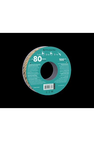 STALEKS Metal Base Roller Spare Sandpaper Papmam 100 Grit