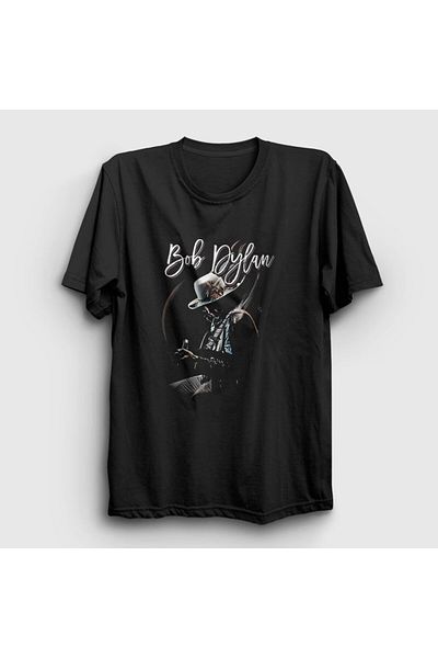 Presmono Unisex Μαύρο μπλουζάκι Unreleased Bob Dylan 301588 ττ