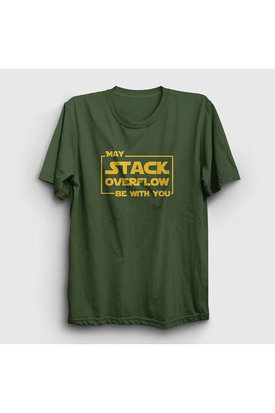 Presmono Μπλουζάκι Unisex Khaki Stack Overflow Developer Software 340701 ττ
