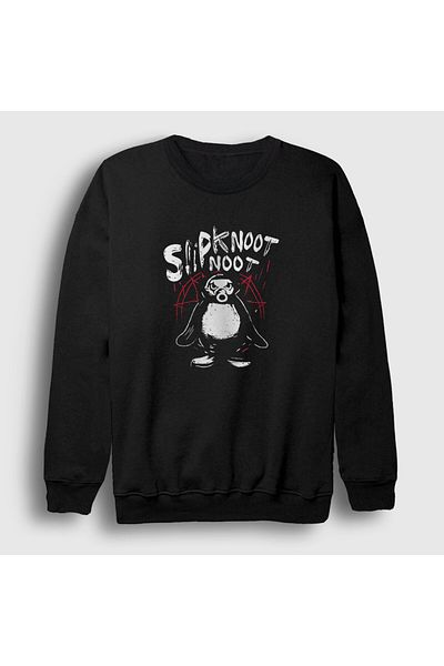 Presmono Унисекс черен суитшърт Noot Penguin Slipknot 385040tt