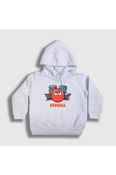 Presmono Hanorac cu glugă unisex pentru copii, White Crew Game Red Ball357060tt