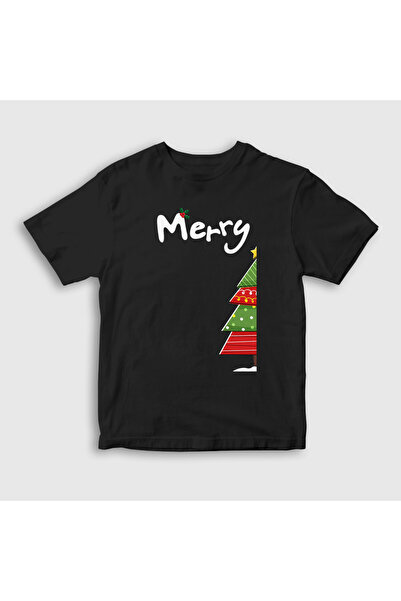 Presmono Унісекс дитячий чорний футболка Merry Christmas Funny Новий рік 3647...