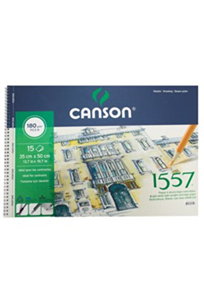 Canson 1557 دفتر رسم نمط 180 جرام. 35x50 سم