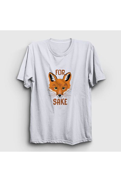 Presmono Μπλουζάκι Unisex White For Fox Sake Fox 400828 ττ