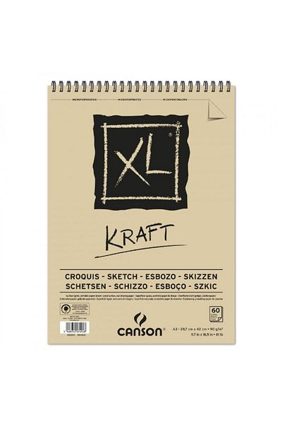 Canson A3 Kraft Sketchbook - 90Gr. 60 Yp