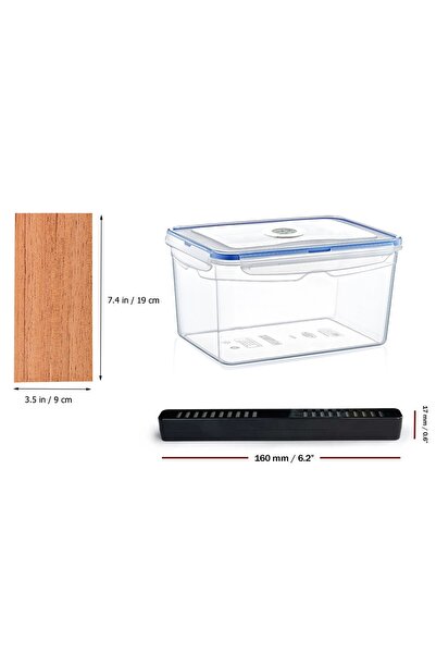 CigarFort Şeffaf Humidor Puro Kutusu Akrilik 45 - 60 Puro