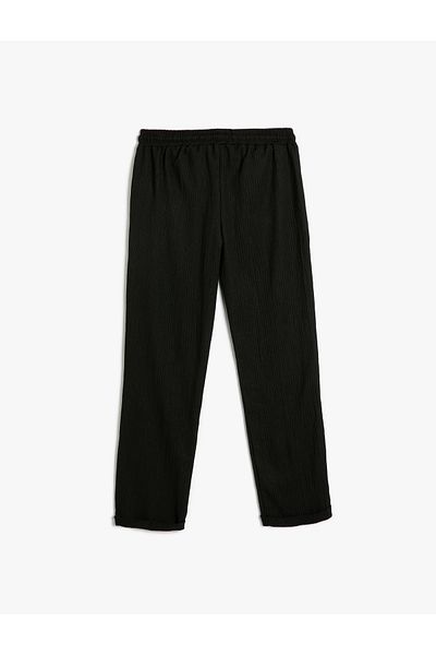 Koton Comfortable Fit Trousers with Pockets - Waist Tied