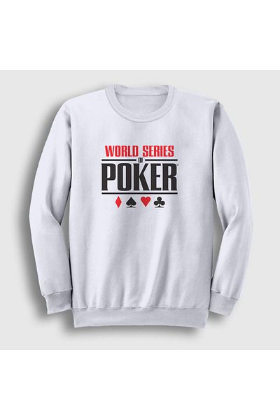 Presmono Φούτερ Unisex White Wsop World Series Of Poker 363693 ττ