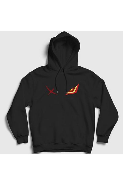 Presmono Unisex Μαύρο Senketsu Anime Kill La Kill Φούτερ με κουκούλα 353987 ττ