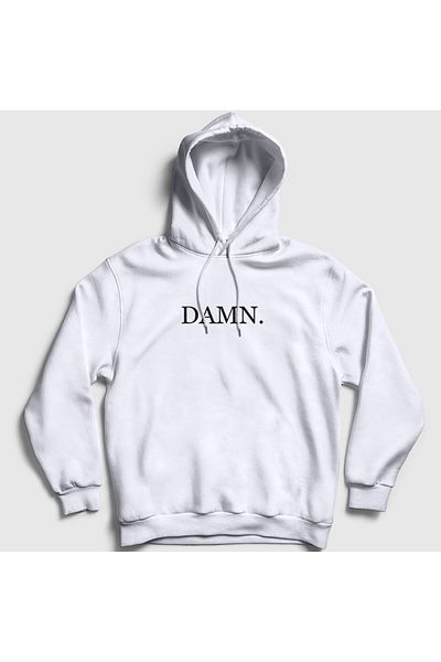 Presmono Φούτερ Unisex White Damn Hooded 398157 ττ