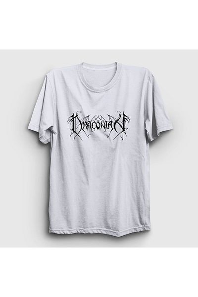 Presmono Μπλουζάκι Unisex White Logo Band Draconian 360233 ττ