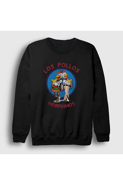 Presmono Унисекс черен суичър Los Pollos Hermanos Breaking Bad 406771tt