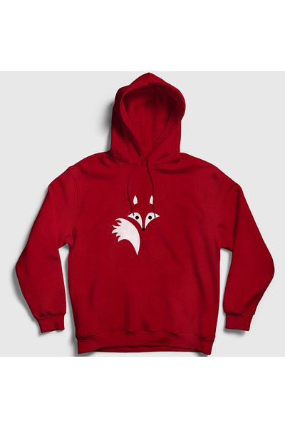 Presmono Унисекс червен суитшърт с качулка Fire Fox Fox 367607tt