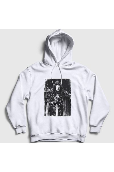 Presmono Φούτερ με κουκούλα Unisex White Jon Snow TV Series Game Of Thrones 359991 ττ