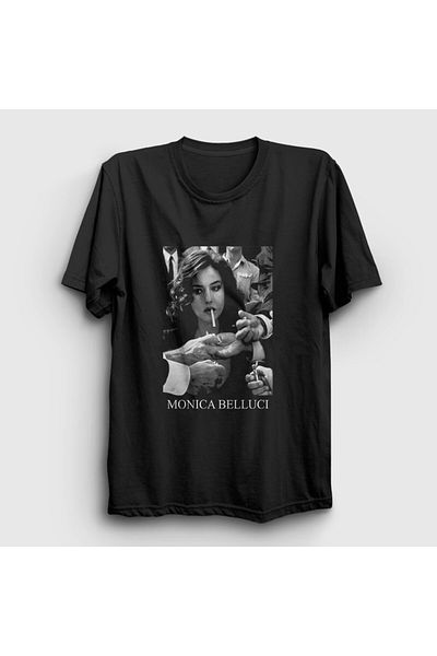 Presmono Μπλουζάκι Unisex Black Smoke Monica Belluci 412161 ττ
