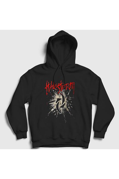 Presmono Φούτερ με κουκούλα Unisex μαύρο λογότυπο Halestorm 382323 ττ