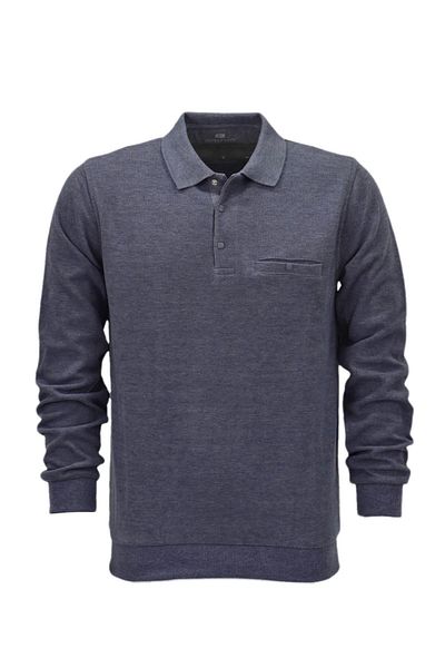 DYNAMO Men's Polo Neck Pocket Sweatshirt 6857 Bgl-St04024