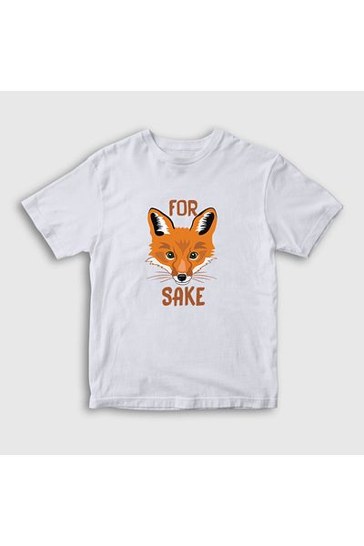 Presmono Unisex Copii Alb For Fox Sake Tricou Fox400990tt