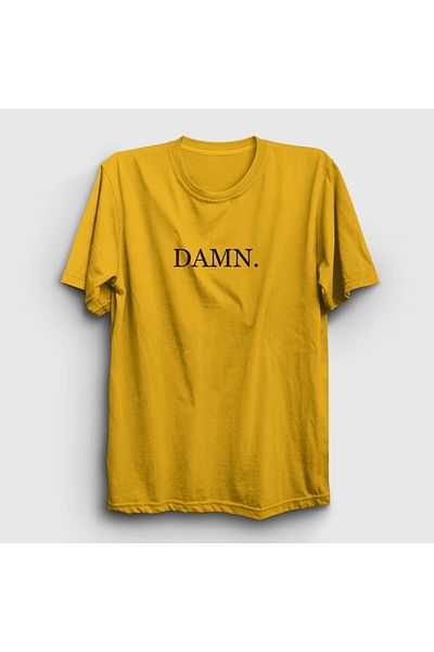 Presmono Унисекс жълта тениска Damn 397843tt